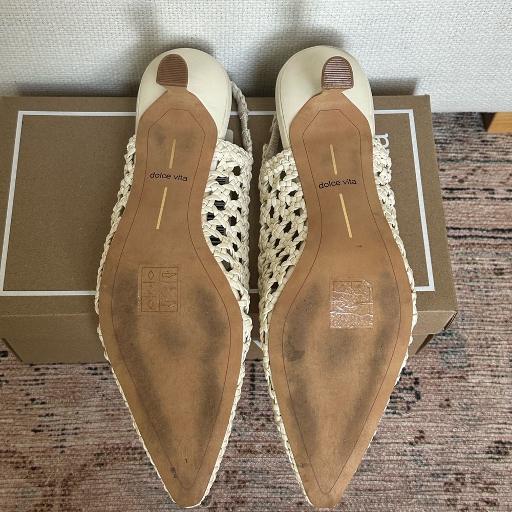 Dolce Vita Woven Slingback Heels - Picture 5 of 10